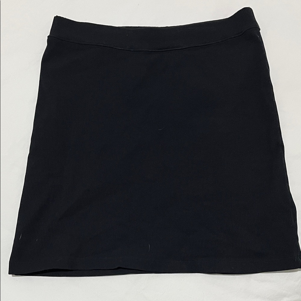 Abercrombie & Fitch Black Ribbed Mini Skirt